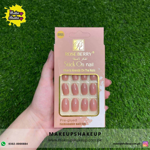 Roseberry Stick On Nails ( BR05 )