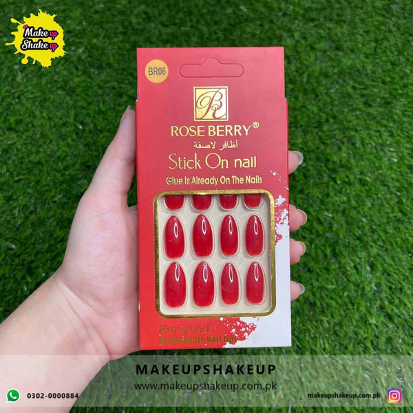 Roseberry Stick On Nails ( BR06 )