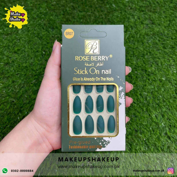 Roseberry Stick On Nails ( BR07 )
