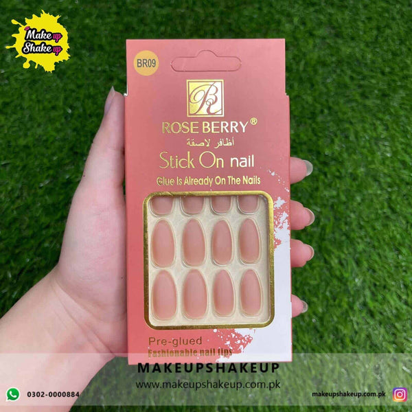Roseberry Stick On Nails ( BR09 )