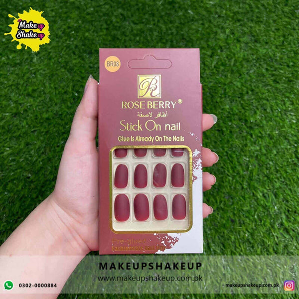 Roseberry Stick On Nails ( BR08 )