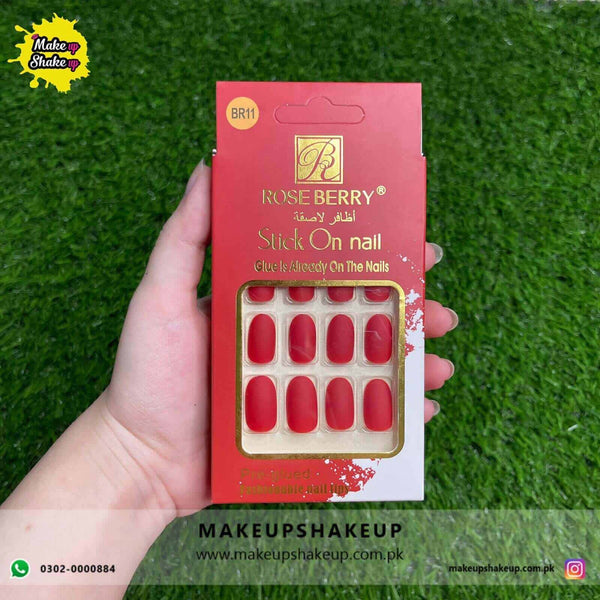 Roseberry Stick On Nails ( BR11 )