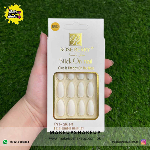 Roseberry Stick On Nails ( BR12 )