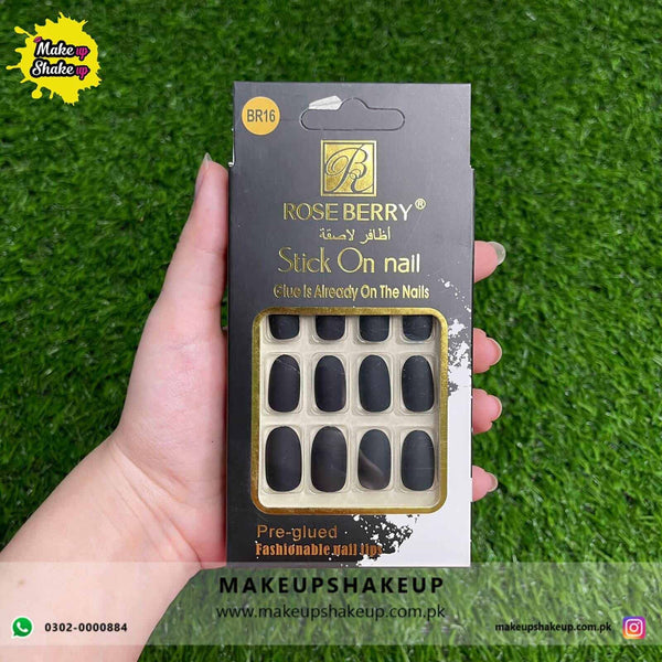 Roseberry Stick On Nails ( BR16 )
