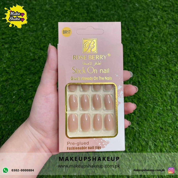 Roseberry Stick On Nails ( BR17 )
