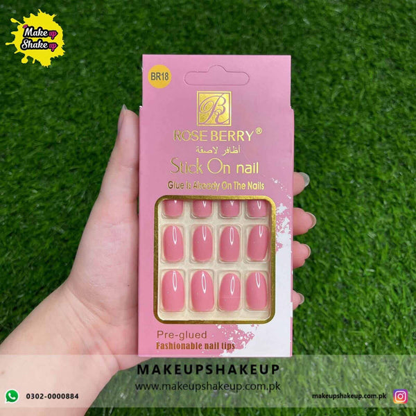 Roseberry Stick On Nails ( BR18 )