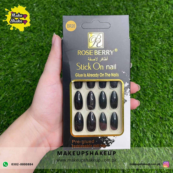 Roseberry Stick On Nails ( BR20 )