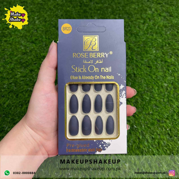Roseberry Stick On Nails ( BR23 )