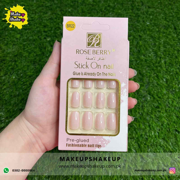 Roseberry Stick On Nails ( BR22 )