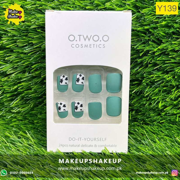 O.TWO.O Nails ( With Press on Glue ) 24 tips - Y139