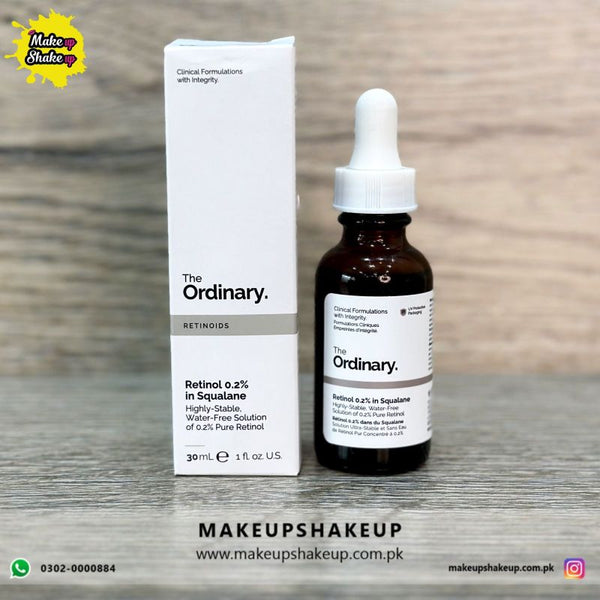 The Ordinary Retinol 0.2% in Squalane - 30ml (Original Factory Leftover Stock)