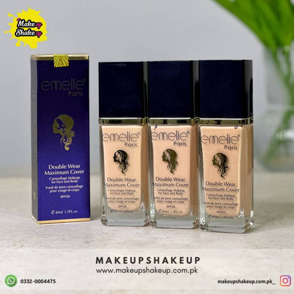 Emelie Double Wear Maximum Cover Foundation SPF 25