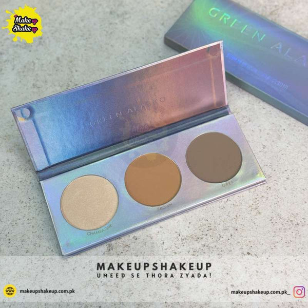 Green Alaska Contour and Highlighter Palette