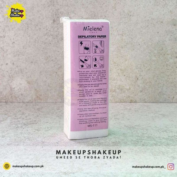 Mielena Depilatory Paper 50 Sheets ( Waxing Paper )