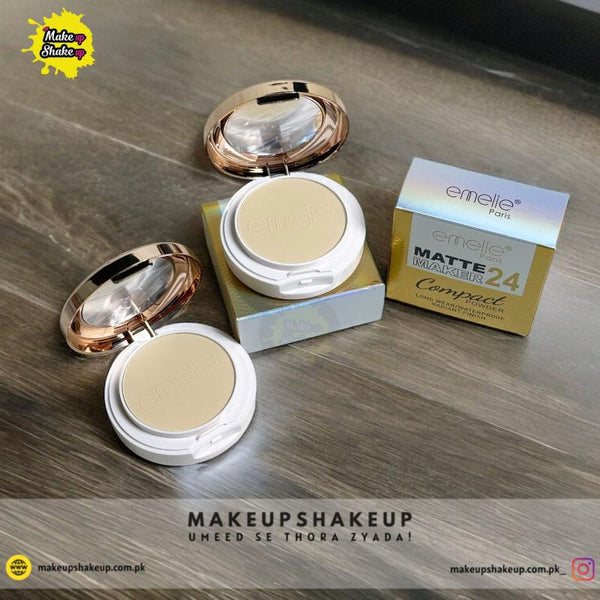 Emlie Matte Maker 24 Compact Powder 2 in 1