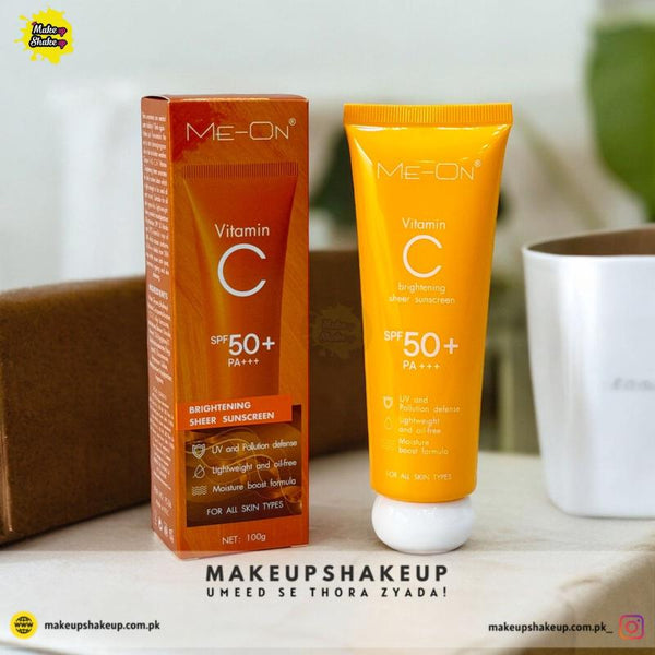 Me-on Vitamin C Brightening Sheer Sunscreen SPF 50 ( 100g )