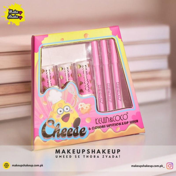 Kevin &amp; Coco Cheese Set (Lipsticks &amp; Lip Liner)