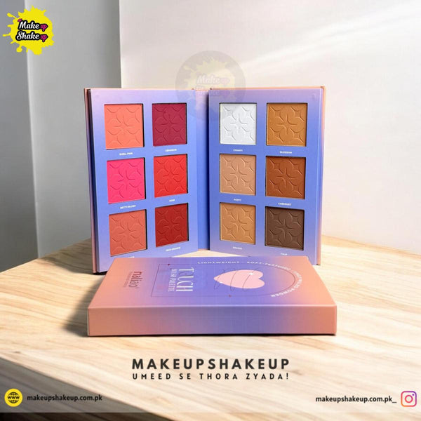 Maliao Touch Blush and Contour Palette - 12 Colors