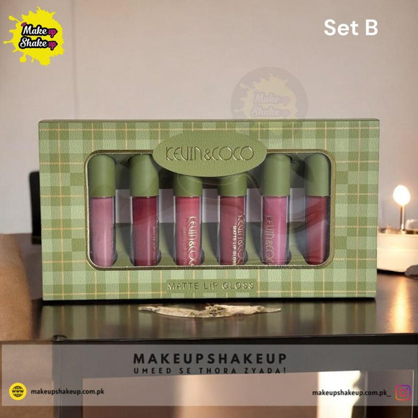 Kevin & Coco Liquid Mattes SET B  ( Dark Green Packaging )