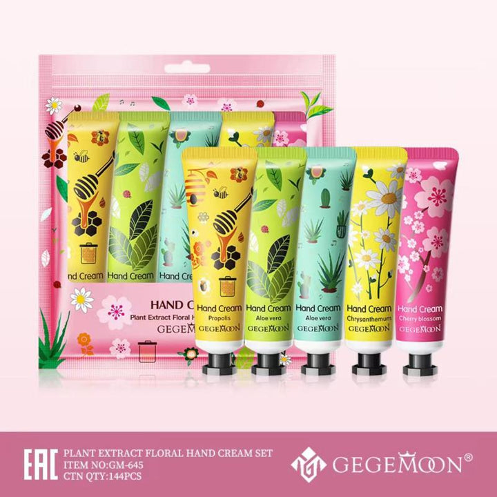 Set of 5 hand Creams floral edition by gegemoon 