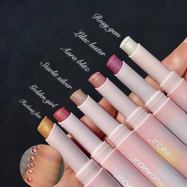 Hudamoji Glitter Eyeshade Stick ( Pack of 6 )